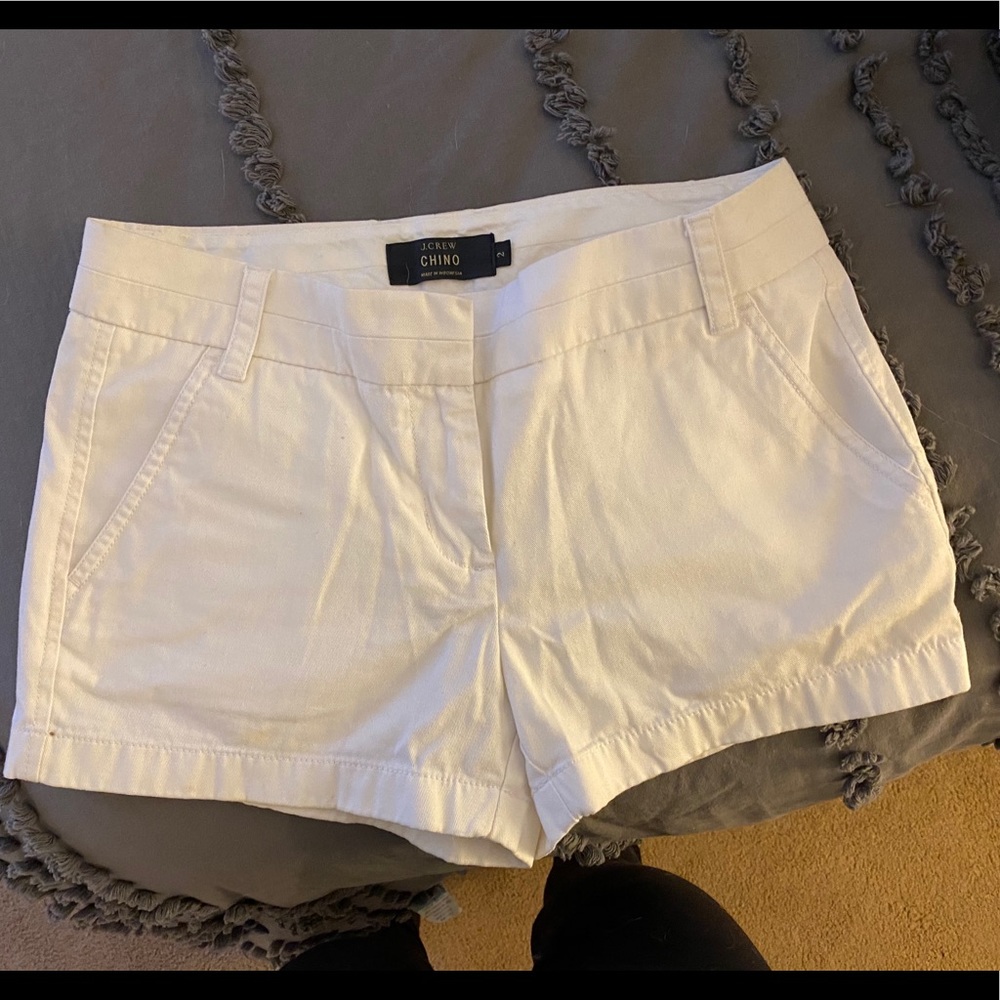 J Crew White Chino sz 2